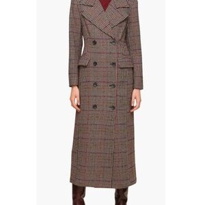 NWT Avec Les Filles Houndstooth Foliage Coat
